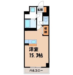 宇都宮駅 徒歩8分 4階の物件間取画像